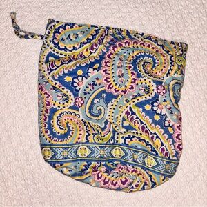 Vera Bradley Ditty Bag Water resistant interior pool swimsuit bag blue/purple